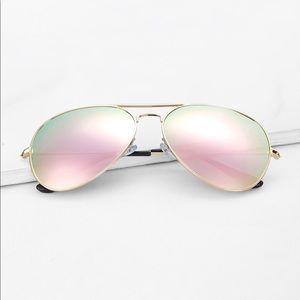 Mirror Lens Aviator Sunglasses